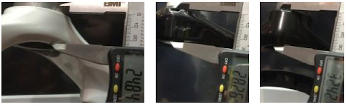 Замеряем вилку штока