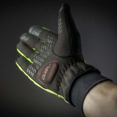 Велоперчатки GripGrab Windster Hi-Vis Fluo Yellow (теплые) M (9) 1030