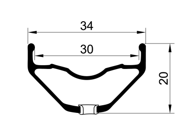 Обод Remerx ENDURO PLUS 27.5" (584x30mm) 32H