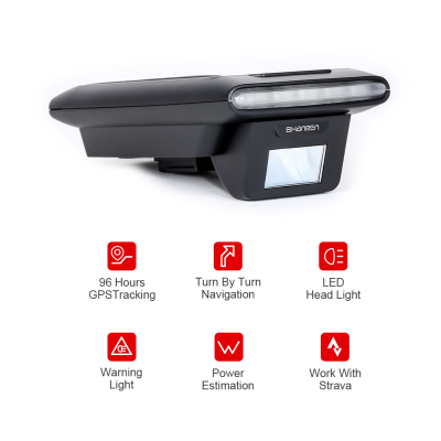 Велокомпьютер Shanren Discovery Pro Smart GPS Bike Computer + фара 260LM SR-BLC30