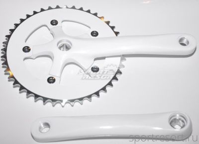 Шатуны SHUN SHING SS-8101 (44T/170mm) White