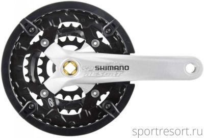 Система Shimano Acera FC-M391 9ск (Квадрат, 44/32/22T, 175mm, серая, защита)