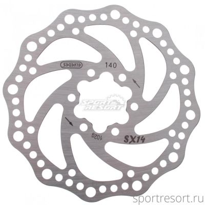 Тормозной диск ELVEDES SX14 Disc Rotor 140 mm