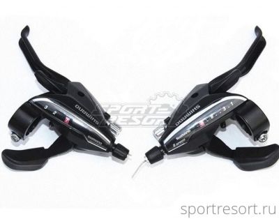 Ручки Dual Control Shimano ST-EF65 (3х7ск, под 3 пальца, черные)