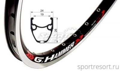 Обод Remerx Grand Hammer 26" (559x19mm) 32H