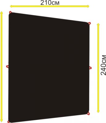 Чехол для велосипеда Veloangar №1 (без снятия колес) Черный с красными элементами Veloangar №1