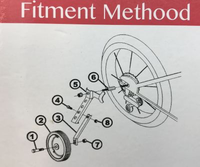 Боковые колеса для велосипедов 16 - 24 (VLX-TW16-24) VLX-TW16-24