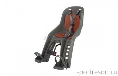 Велокресло Polisport Bubbly MINI+ FFS charcoal grey/brown PLS8406900003
