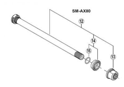 Ось для Shimano FH-M810
