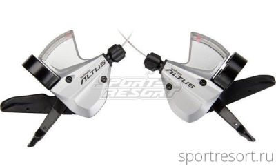 Манетки Shimano Altus SL-M370 (3x9ск) серебро