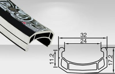 Обод Alexrims DM24 26" (559х24mm) 32H Black