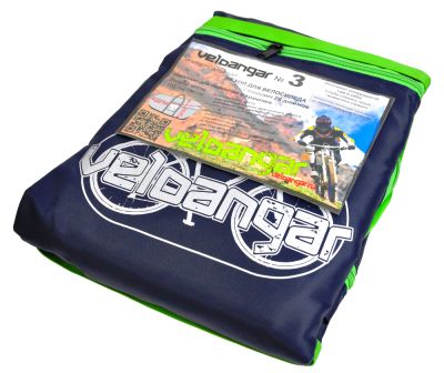 Чехол для велосипеда Veloangar №3 Черный с красными элементами V3-black-red