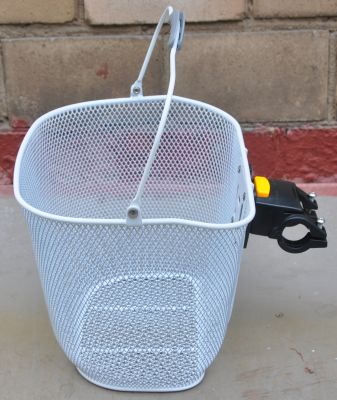 Корзина на руль SunnyWhell TL-381MSH (съемная) белая TL-381MSH