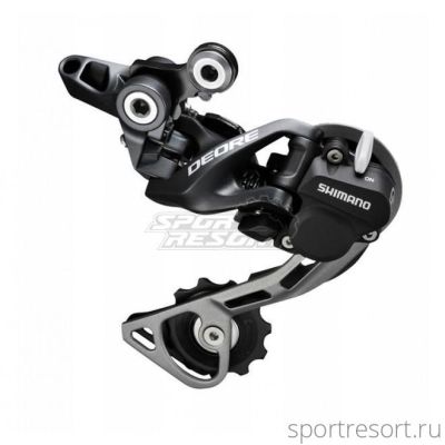 Переключатель задний Shimano Deore RD-M615 GS (10ск, черный)