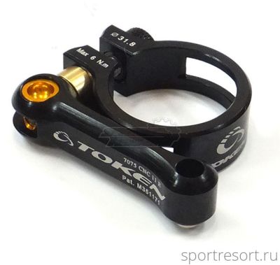 Хомут Token TK1663 QR 31.8mm черный