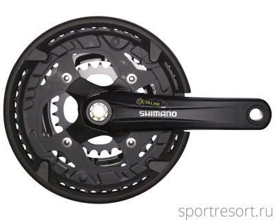 Система Shimano Alivio FC-T4010 9ск (Octalink, 44/32/22T, 175mm, защита)