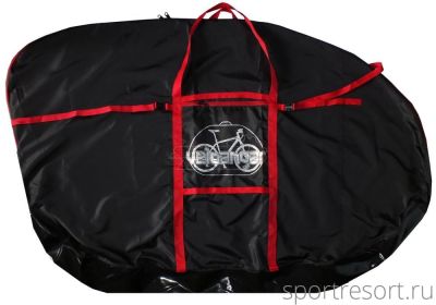 Чехол для велосипеда Veloangar №29 Черный с красными элементами Veloangar №29