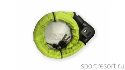 Велозамок Author 22х1000 мм с ключами (лайм) 8-17060901