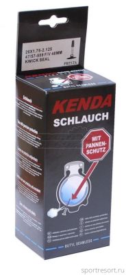 Велокамера Kenda 26x1.75-2.125 (47/57-559) F/V Антипрокол