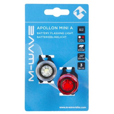 Комплект фонарей M-Wave APOLLON Mini A battery Lamp Set 5-220565