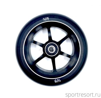 Колесо для трюкового самоката SUB ABEC9 120 мм алюминий черное (2)