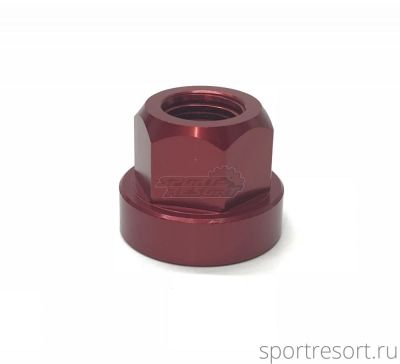 Гайка на ось 3/8" Alu Red