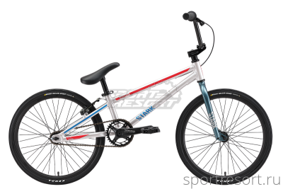 Велосипед Stark Madness BMX Race серый/красный (2024) Madness BMX Race