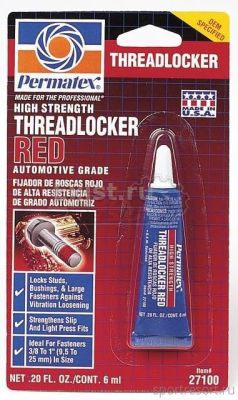 Фиксатор резьбовых соединений Permatex High Strength Threadlocker (6 мл) 27100