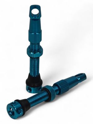 Ниппель для бескамерных колёс E2B F/V-44мм (синий)