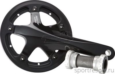 Система Shimano Alfine FC-S500 (45T, 170 mm, защита двойная) черная
