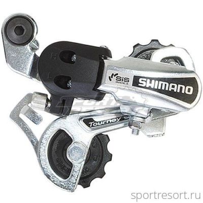 Переключатель задний Shimano Tourney TY21-B GS (6ск, на петух, серебро)