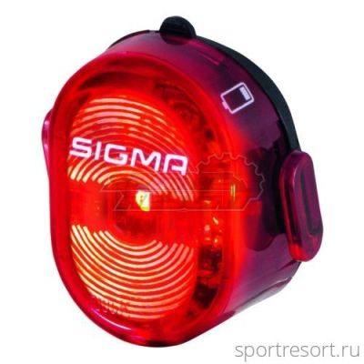 Велофонарь задний Sigma NUGGET II FLASH USB 4-015051