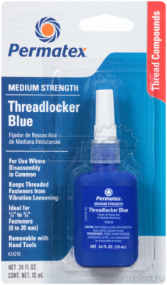 Фиксатор резьбовых соединений Permatex Threadlocker (10 мл) 24210