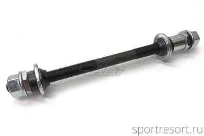 Ось для втулки задняя 3/8" х 175 мм (под гайки) черная