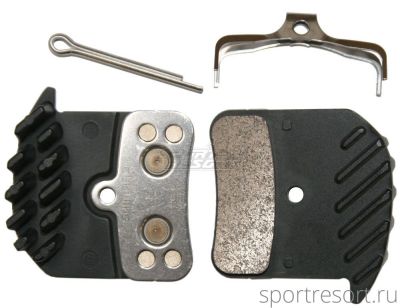 Тормозные колодки Shimano H03C Metal Pads с радиатором