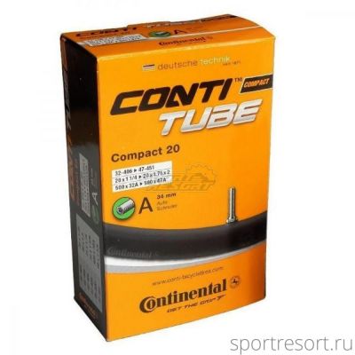 Велокамера Continental 20x1.75-2.0 (37/54-406) А/V