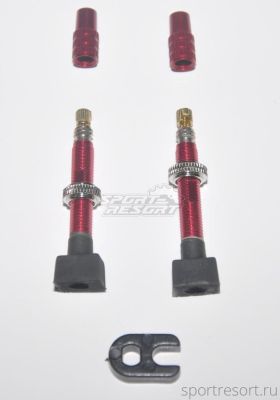 Ниппель для бескамерных колёс Token TK335A Red (пара)