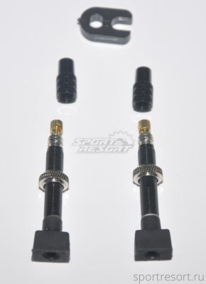 Ниппель для бескамерных колёс Token TK335A Black (пара)