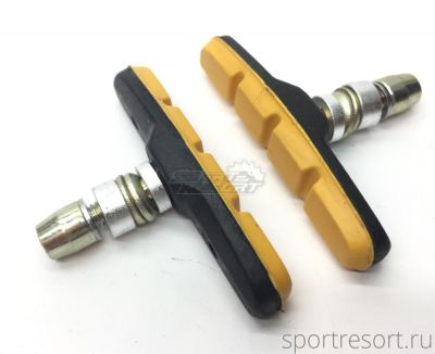 Тормозные колодки Alhonga V-Brake 70 mm желтые