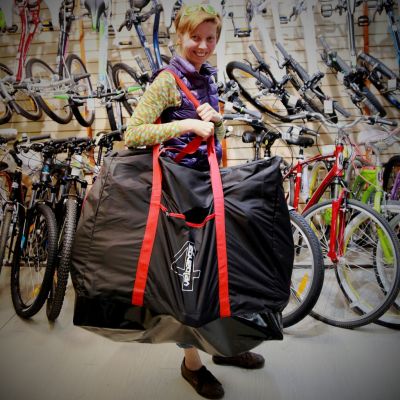 Чехол для велосипеда Veloangar №4 (для складных) Синий с черными элементами V4-blue-black