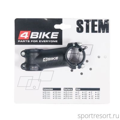 Вынос 4Bike TDS-D507A (1-1/8", 31.8, 80mm, 7°)