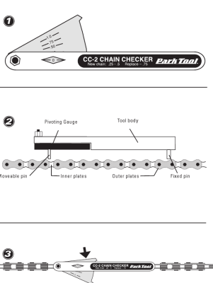 Измеритель износа цепи Park Tool CC-2C PTLCC-2