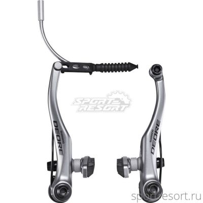 Тормоз Shimano Deore BR-T610 передний (серебро)