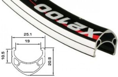 Обод Alexrims X2100 26" (559x19mm) 36H Silver