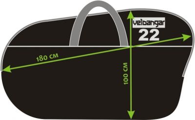 Чехол для велосипеда Veloangar №22 Синий с серыми элементами V22-blue-grey