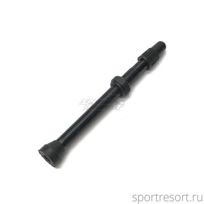Ниппель для бескамерных колёс E2B F/V-60mm Black (1шт)