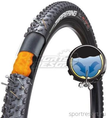 Велокамера Chaoyang 20x1.95/2.125 A/V-33mm АНТИПРОКОЛ