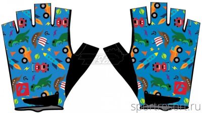 Велоперчатки Bontrager Kids' Glove blue toys S/M TCG-561932