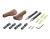 Амортизационные грипсы из дерева Velospring Walnut 140/110 mm Амортизационные грипсы из дерева Velospring Walnut 140/110 mm