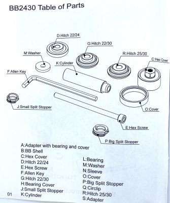 Набор инструментов First Components BB2430 для Press-Fit BB2430TOOL-0000-0063